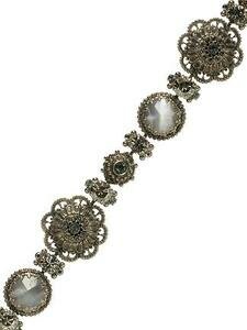 SORRELLI PEWTER SWAROVSKI CRYSTAL BRACELET