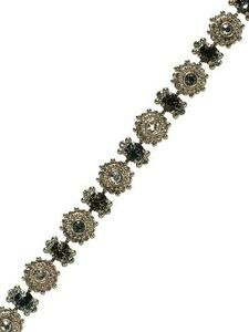 SORRELLI PEWTER SWAROVSKI CRYSTAL BRACELET