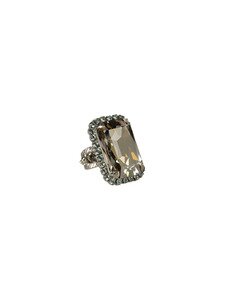 Sorrelli Pewter Crystal Cocktail Ring